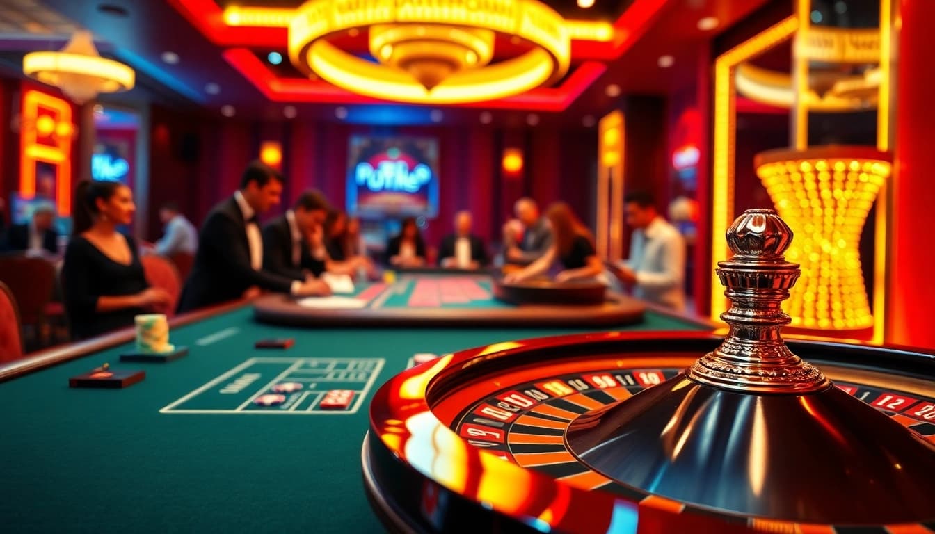 Experience the excitement of GemBet with vibrant casino gaming and lively atmosphere.