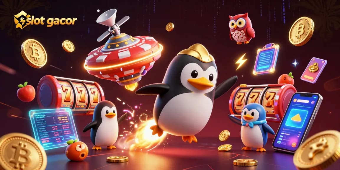 Slot gacor: Tim menang slot dengan karakter kartun emas di luar angkasa dan elemen kasino