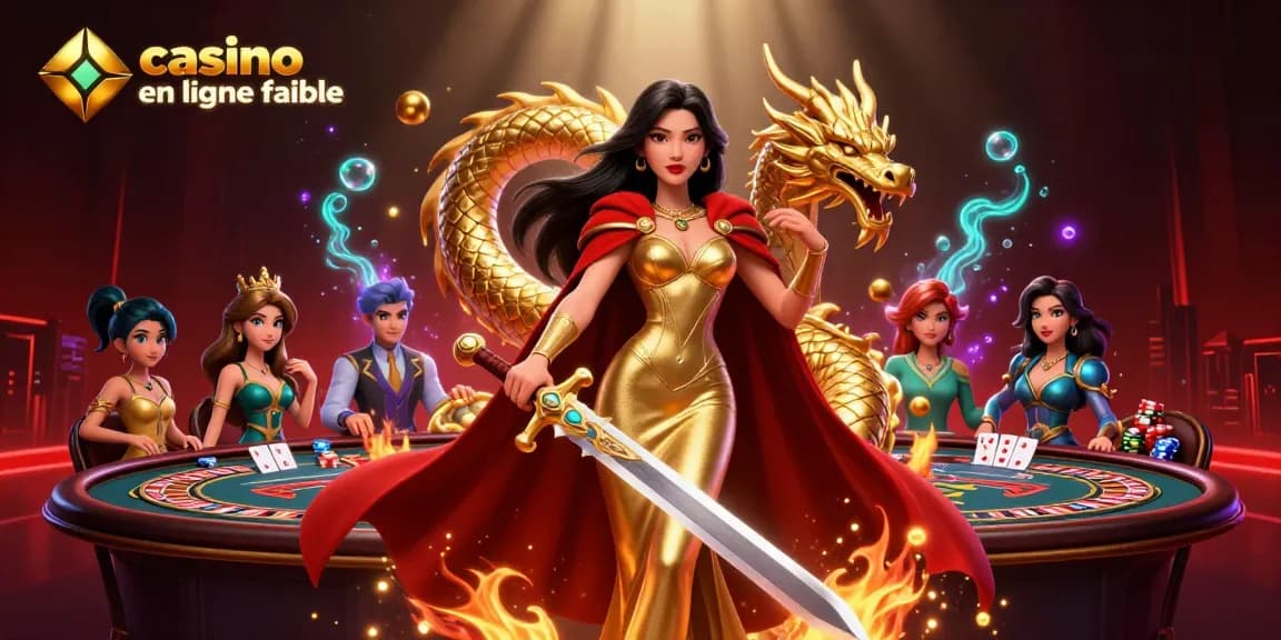 Plongez dans le monde immersif des casinos en ligne fiables avec des personnages élégants et des éléments de jeu dynamiques.
