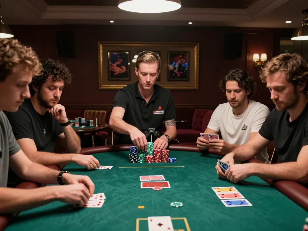 Suasana permainan poker yang mengasyikkan menangkap aksi berisiko tinggi di https://jikankasi.com/modules/bulletin/ dengan pemain yang terlibat dan permainan yang strategis.