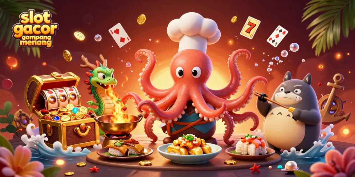 Experience thrilling wins at slot gacor gampang menang with vibrant 3D casino imagery.