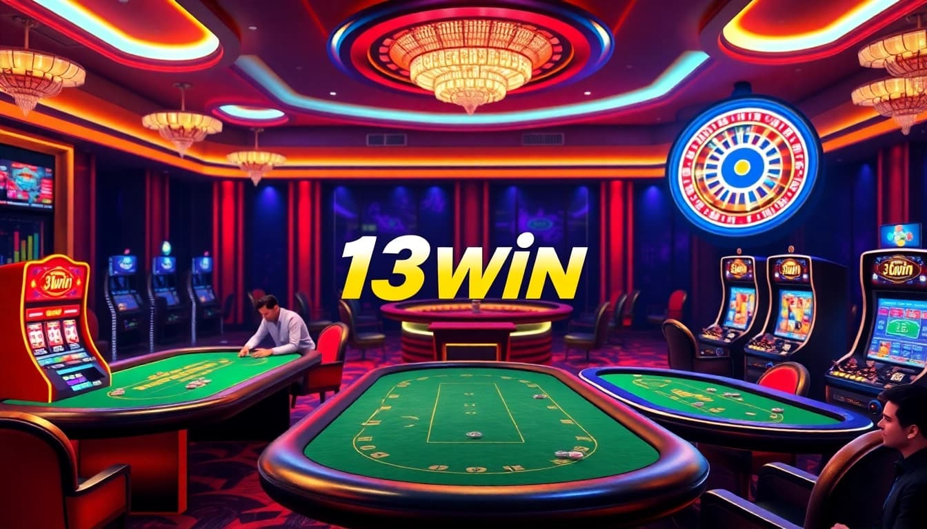 Experience thrilling online gaming at 13win nhà cái with vibrant slot machines and exciting poker action.