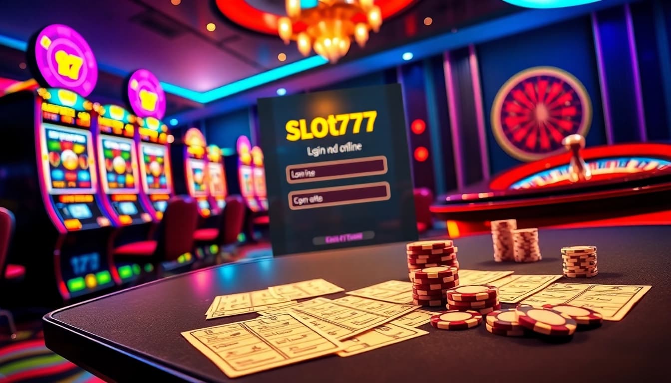 Experience the thrill of winning with slot777 login at vibrant slot machines and exciting betting.