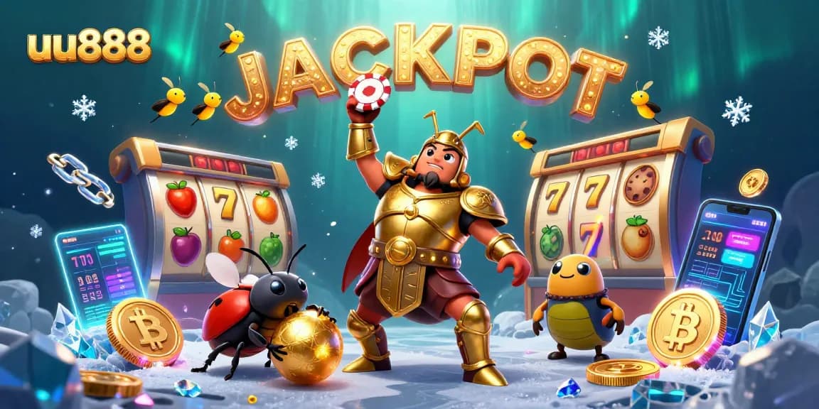 Celebrate wins with uu888 in this dynamic casino scene featuring poker chips and gold.