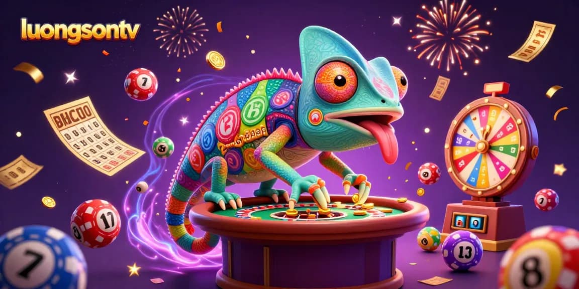 Experience the thrill of luongsontv with dynamic scenes of gambling elements and vibrant characters.