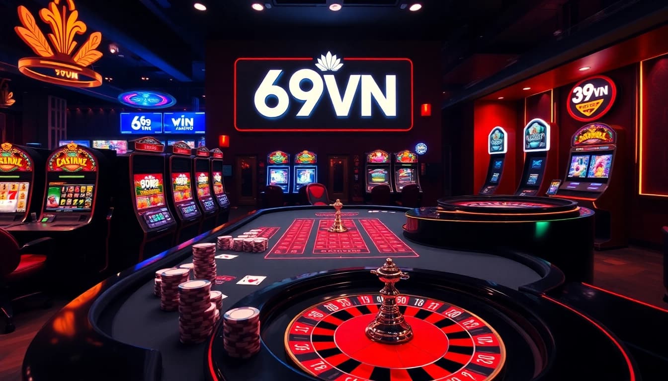 Experience thrill at the 69VN casino with vibrant games, exciting roulette, and poker tables.