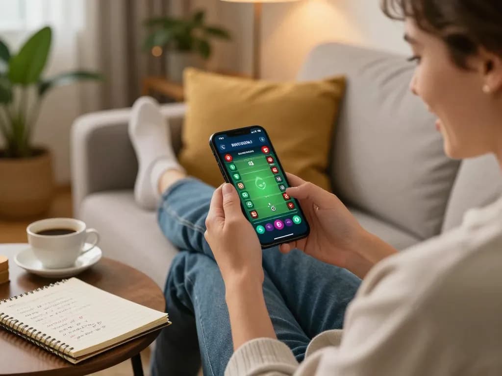 Experience thrilling sports betting with JUDIGSC on a mobile device, showcasing excitement and strategy.