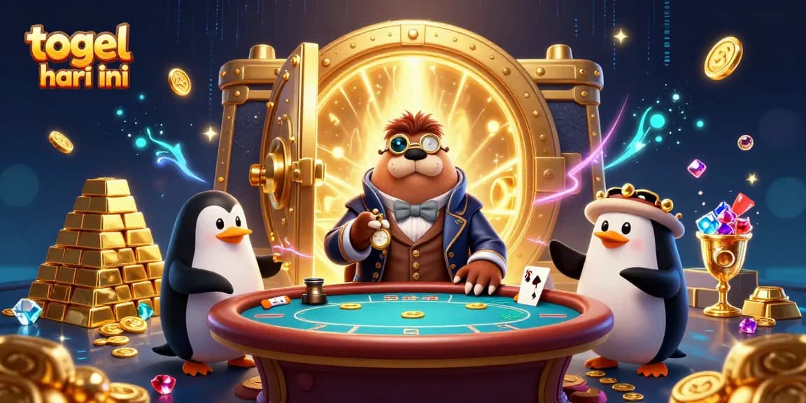 Experience thrilling togel hari ini with a whimsical underwater poker game featuring vibrant characters and rich casino elements.