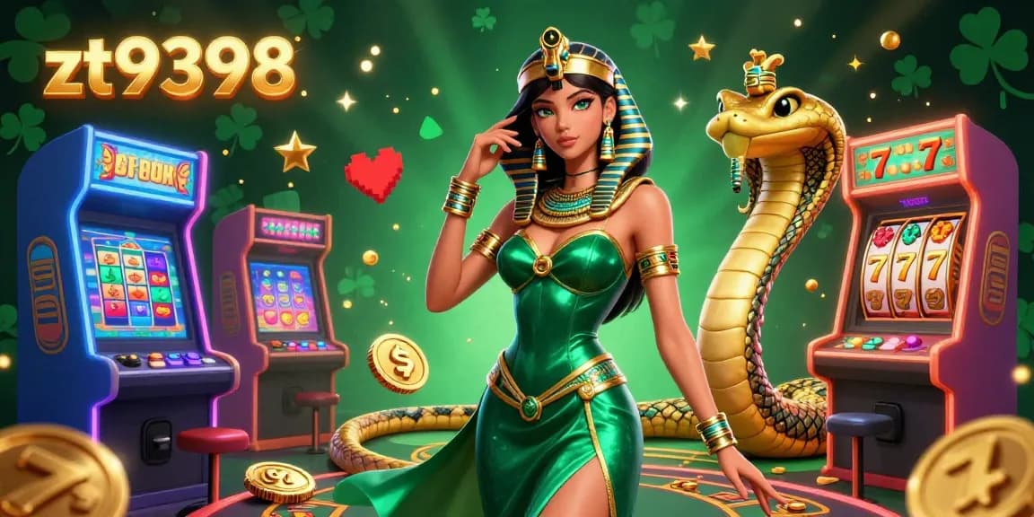 Experience exciting gaming at zt9398 with stunning visuals and vibrant casino-themed elements.
