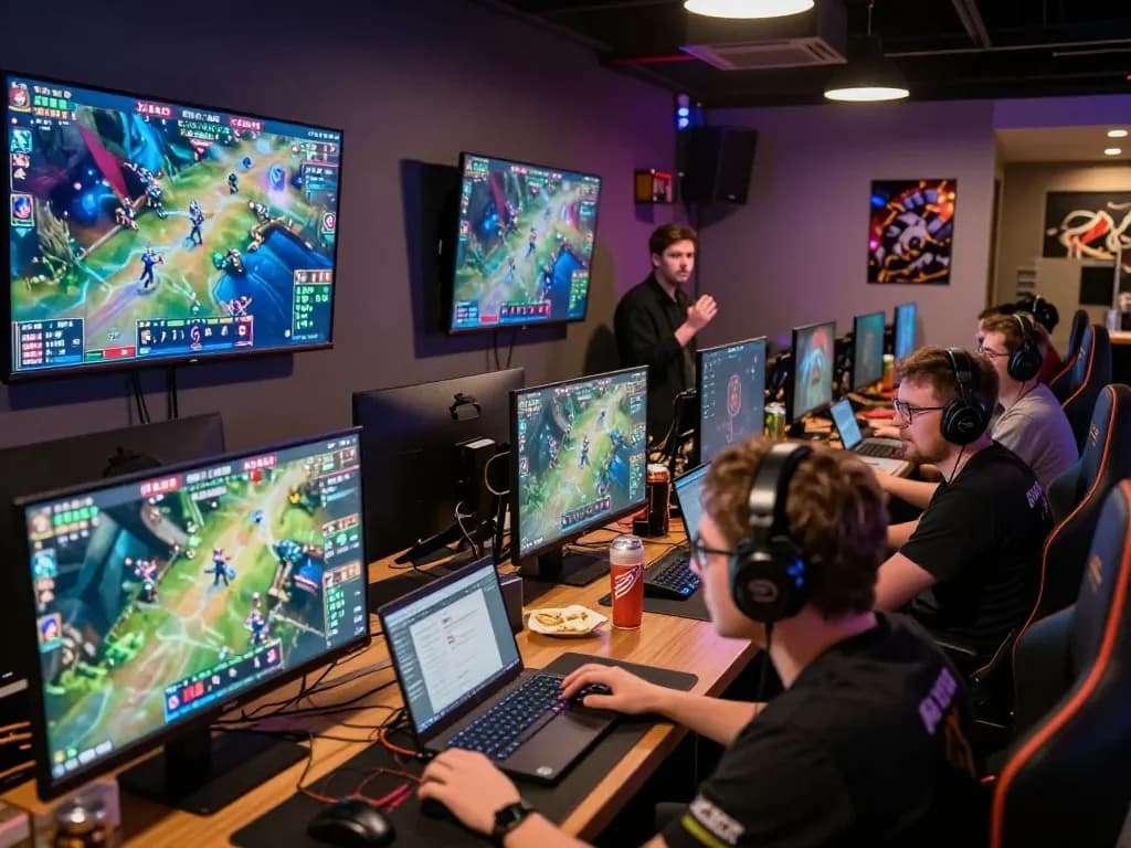 Explore live Dota 2 betting excitement at https://gglbetsg.org/dota2-betting/ with fans cheering and screens displaying odds.
