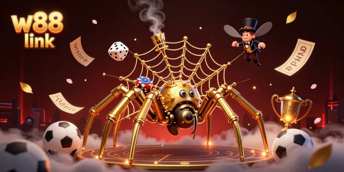 Capture winning moments with the w88 link, featuring steampunk elements and sports betting excitement.