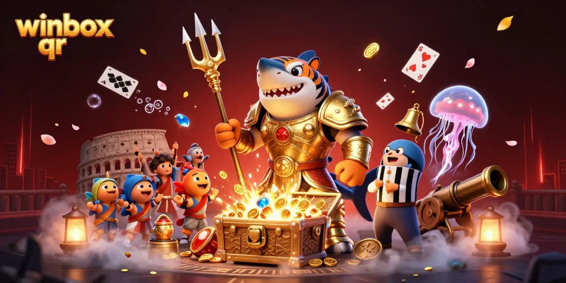 Join the excitement with winbox qr in a dynamic underwater casino scene full of treasure and fun!