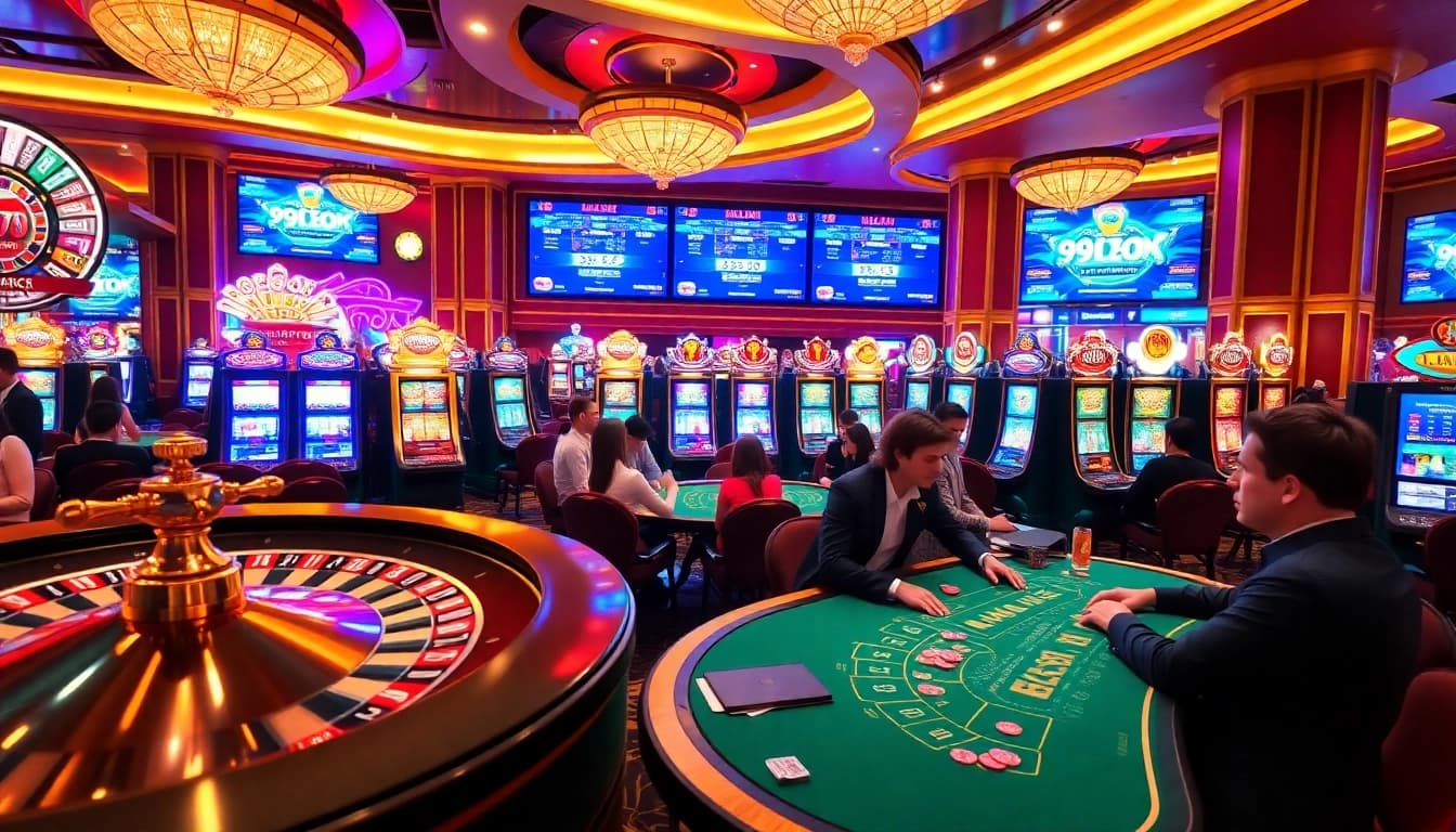 Experience the thrill of winning at 99ok with engaging casino games and vibrant atmosphere.