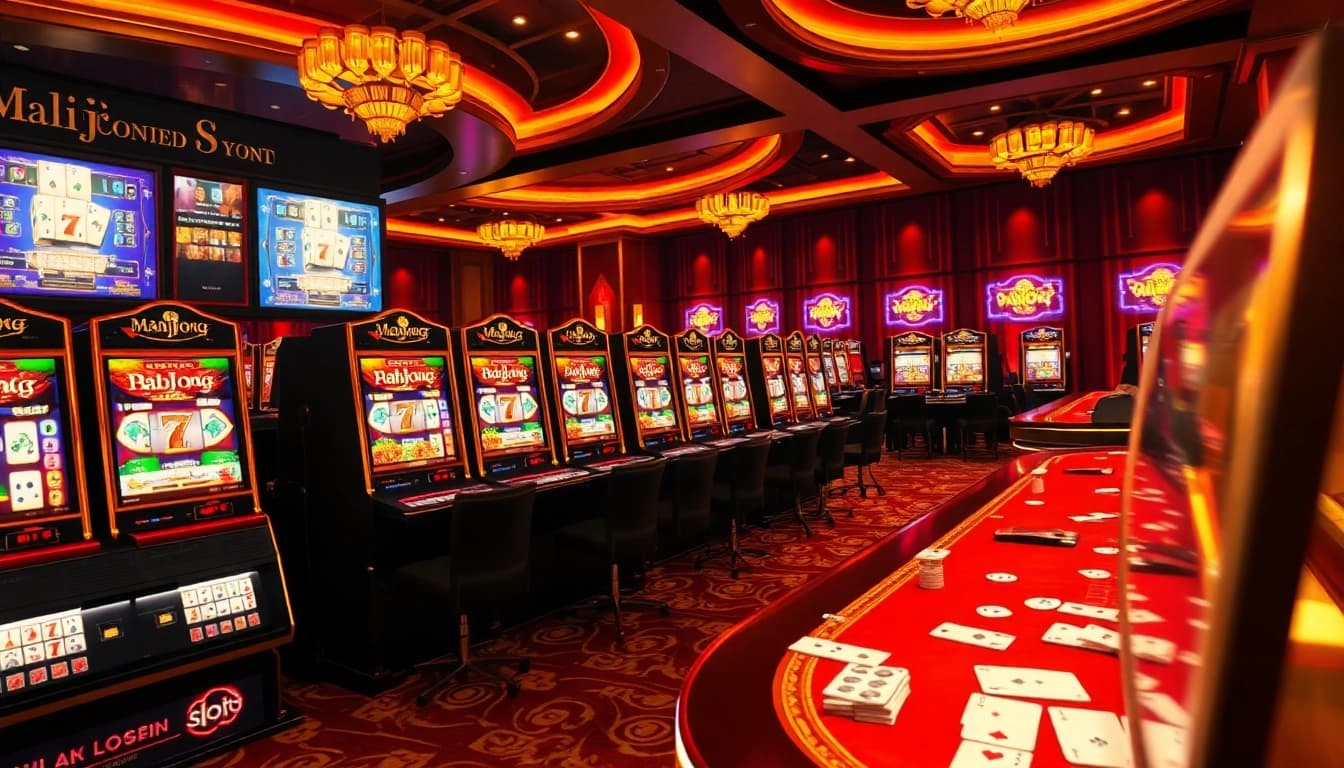 Engage with an exciting slot demo mahjong game at a luxury casino.