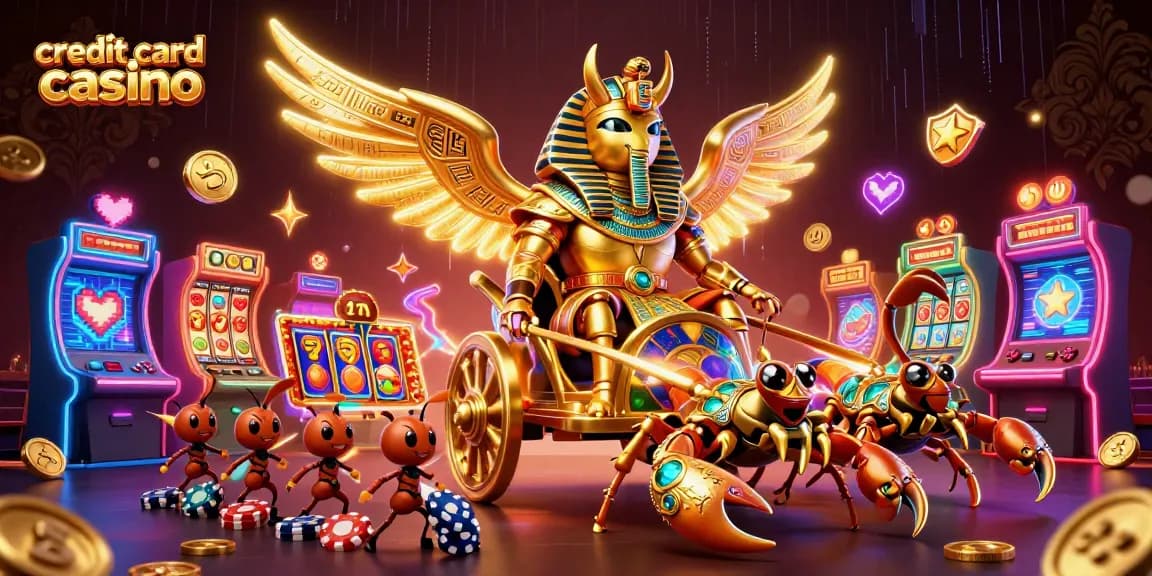Enjoy immersive gameplay at the credit card casino with exciting 3D animated characters and slot games.