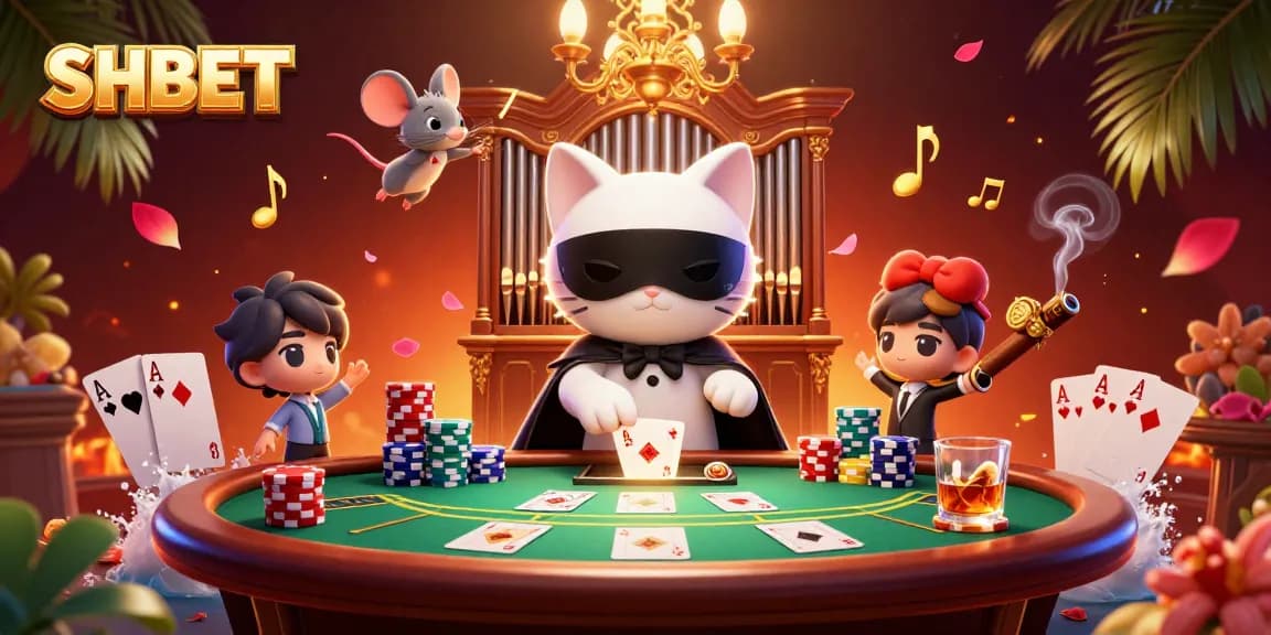 Win exciting rewards at SHBET with a vibrant casino-themed illustration, featuring engaging gameplay.