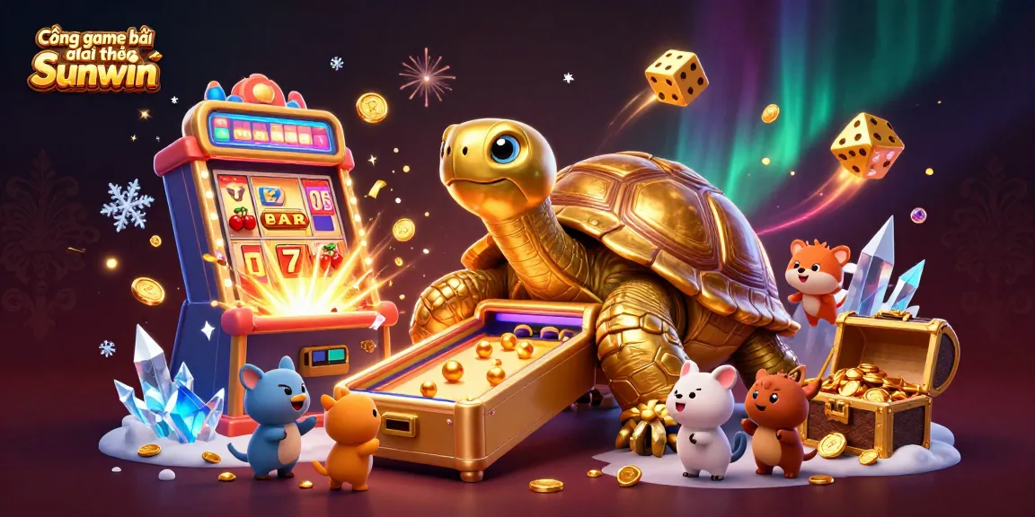 Play vibrant casino games at Cổng game bài đổi thưởng Sunwin with stunning 3D illustration.