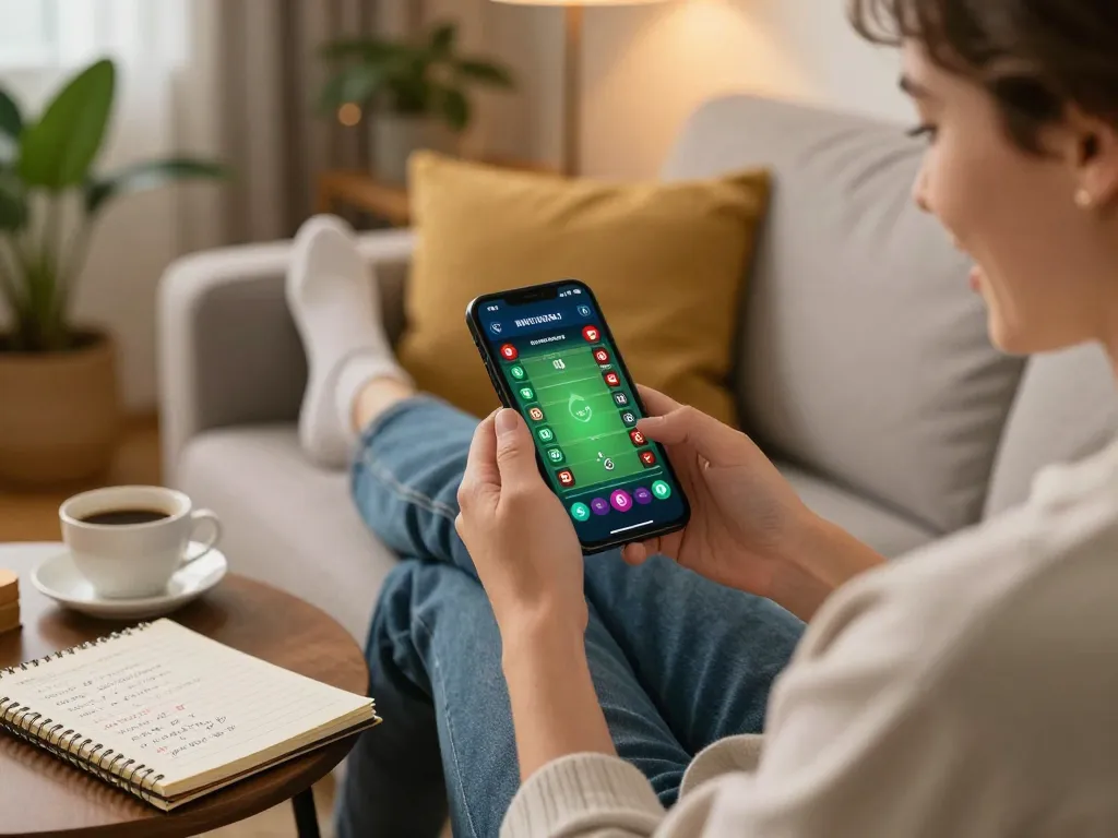 Experience thrilling sports betting with JUDIGSC on a mobile device, showcasing excitement and strategy.
