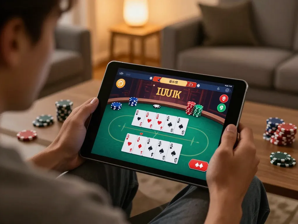 Engaging poker gameplay on hi88 platform from the comfort of home.