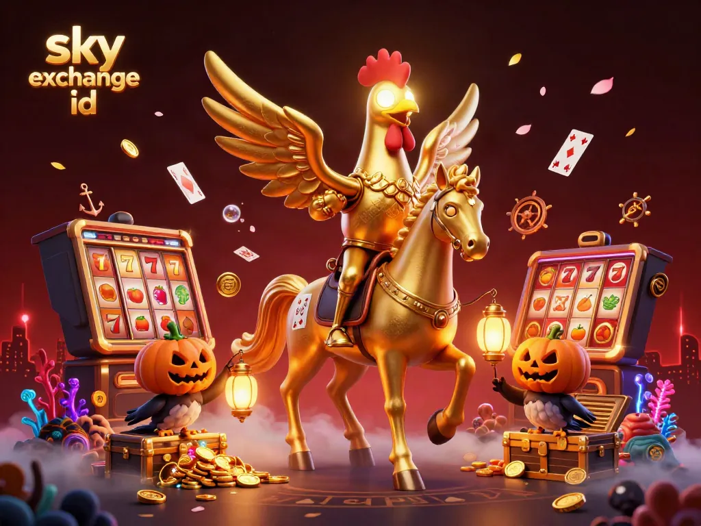 Experience the thrill of gambling with sky exchange id featuring vibrant casino elements and animated characters.