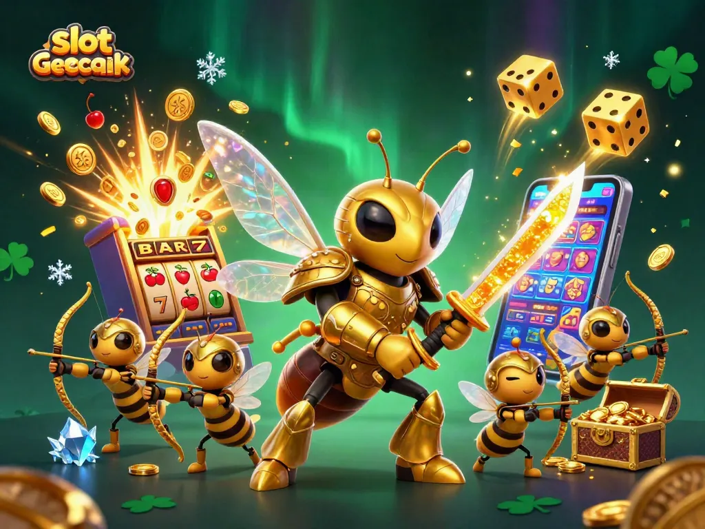 Menangkan slot gacor terbaik dengan jackpot dan simbol menarik, ilustrasi kasino 3D yang menakjubkan.