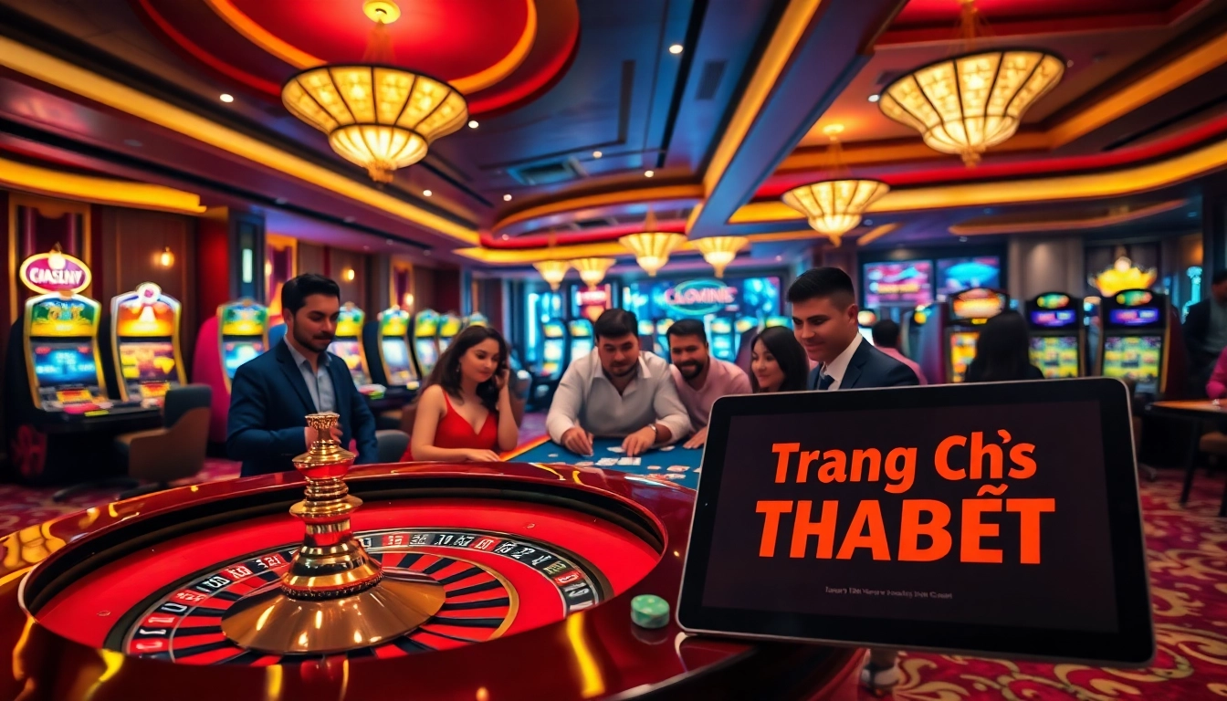 Experience thrilling games at trang chủ thabet with vibrant casino visuals and dynamic players.