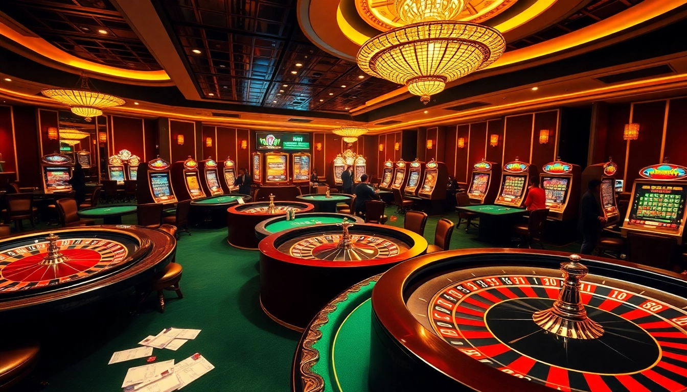 Gambling excitement at https://kbl555.net/ with players enjoying a luxurious casino atmosphere.