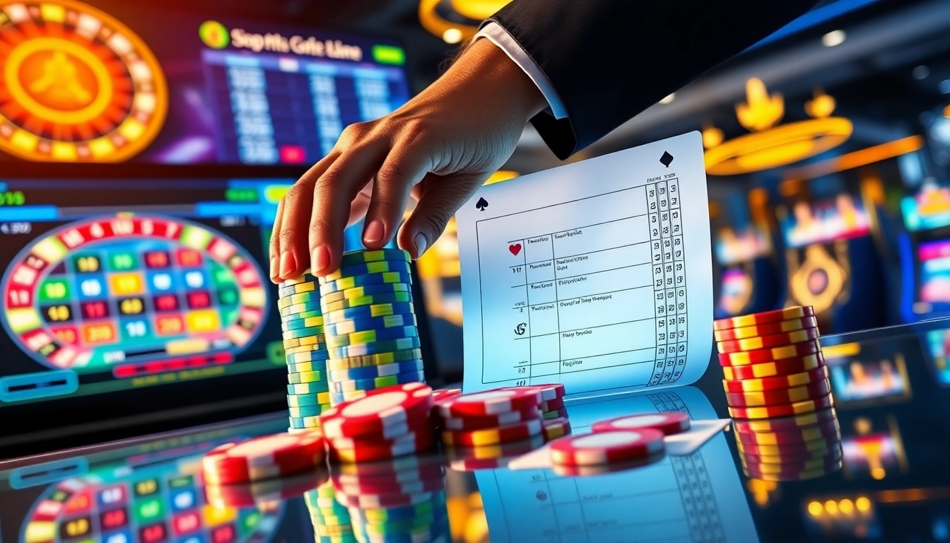 NK88 nhà cái uy tín showcasing professional poker chip stacking and vibrant online casino betting interface